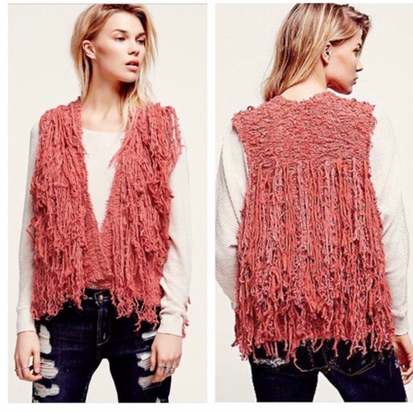 Free people “piñata “ shag vest - Picture 4 of 6